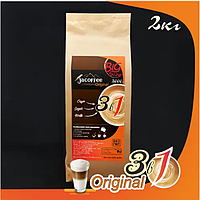 Кофе Jacoffee 3в1 Original, качественный напиток в большой эконом упаковке, 2кг