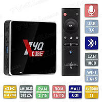 Смарт ТВ приставка Ugoos X4Q Cube 2/16 Гб Smart TV Box Android 11 Андроид ТВ бокс Б0776-0