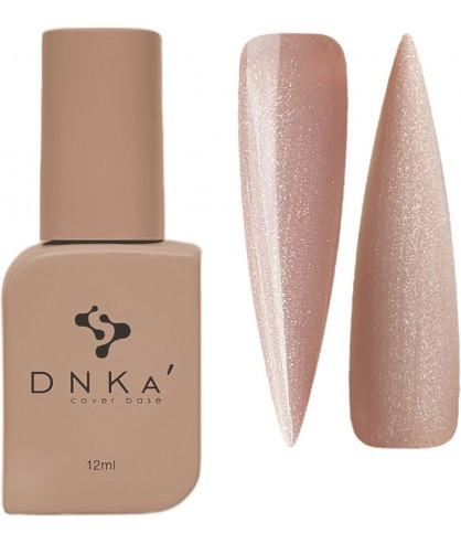 База камуфлююча DNKa Cover Base 0030 Luxurious коричнево-бежевий із срібним шиммером 12 мл