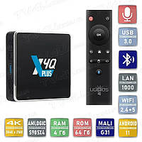 Смарт ТВ приставка Ugoos X4Q Plus 4/64 Гб с аэропультом Smart TV Box Android 11 Андроид ТВ бокс Б0893-0