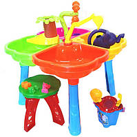Детский песочный столик со стульчиком KinderWay KW-01-121-1 для детей А9299-0