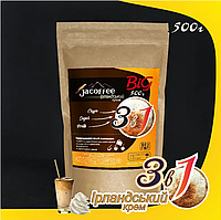 Кофе 3в1 со вкусом Ирландский крем Jacoffee, ароматный насыщенный напиток в удобной упаковке, 500 г