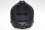 Мотошлем LS2 MX701 Explorer Solid Matt Black, фото 6