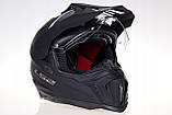 Мотошлем LS2 MX701 Explorer Solid Matt Black, фото 4