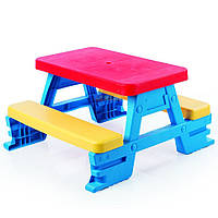 Детский пикниковый игровой столик для 4 детей Dolu (3008) с двумя скамейками Б4495-0