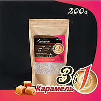 Кофе 3в1 со вкусом Карамель Jacoffee, вкусный кофейный напиток в удобной упаковке, 200 г