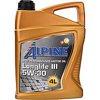 Автомобильное моторное масло Alpine Longlife III C3 5W-30 4л