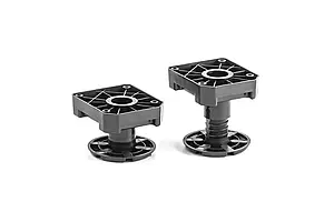 Ніжка меблева MLA H-65-85 з регулюванням чорна