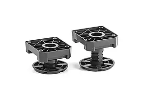 Ніжка меблева MLA H-50-75 з регулюванням чорна