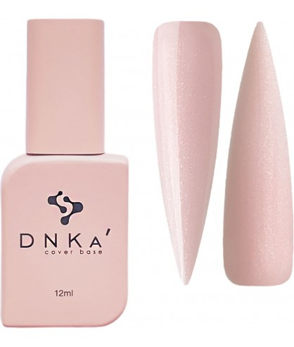 База камуфлююча DNKa Cover Base 0040 Romantic світлий ніжний рожевий зі срібним шимером 12 мл