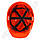 Каска Універсал помаранчева для захисту працюючих від механічних пошкоджень, іскор, бризок, фото 3