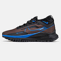 Кросівки чоловічі Nike Pegasus Trail 4 Gore-Tex коричневі з чорним, текстильні на пропитці. код MD-1286