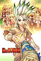 Dr. Stone - плакат аниме