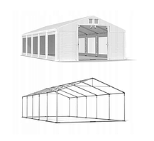 Комерційні намети 4х10м Сад DAS 560 SF