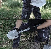 Складна саперна Лопата в Чохлі Han-Wild Туристична складана саперна лопата мультитул 8 в 1 у чохлі з викруткою та ножем