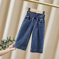 Дитячі джинсові штани на дівчинку Палацо, джинси для дітей сині