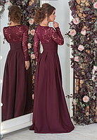 Вечернее платье с цветочным принтом 36-70 размер