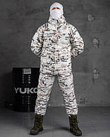 Зимний тактический костюм маскировочный ARCTIC, белый маскировочный теплый костюм под снег для ЗСУ XXXL