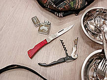 Похідний набір посуду для пікніка з неіржавкої сталі в сумці на 10 персон, фото 5