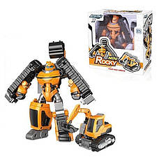 Трансформер Тобот міні Роккі Tobot mini Rocky трансформується в екскаватор, фото 5