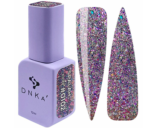 Гель-лак DNKa Color Spalah 0102 темно-сірий із шимером 12 мл, фото 1