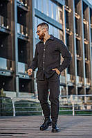Костюм мужской рубашка брюки флисовый теплый Турция черный, серый S-M, L-XL, 2XL-3XL |