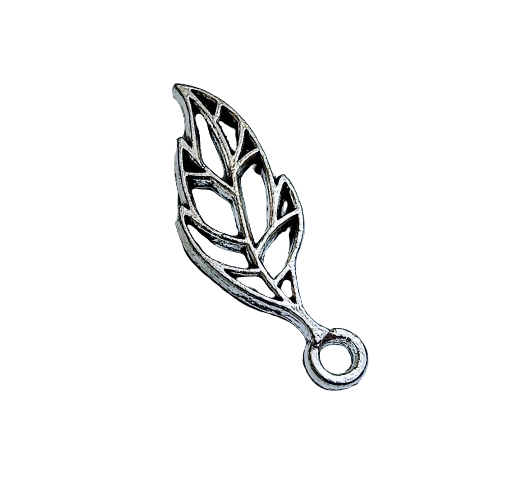 Підвіска Finding Кулон лист пальми Античне срібло 49 мм x 29 мм