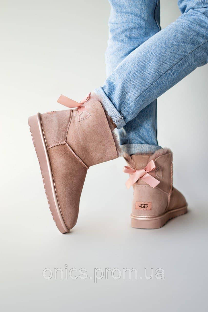 UGG Mini Bailey Bow Dusk 1 Угги, ботинки, ботильйони хорошее качество хорошее качество Размер 39 - фото 3 - id-p2089967512