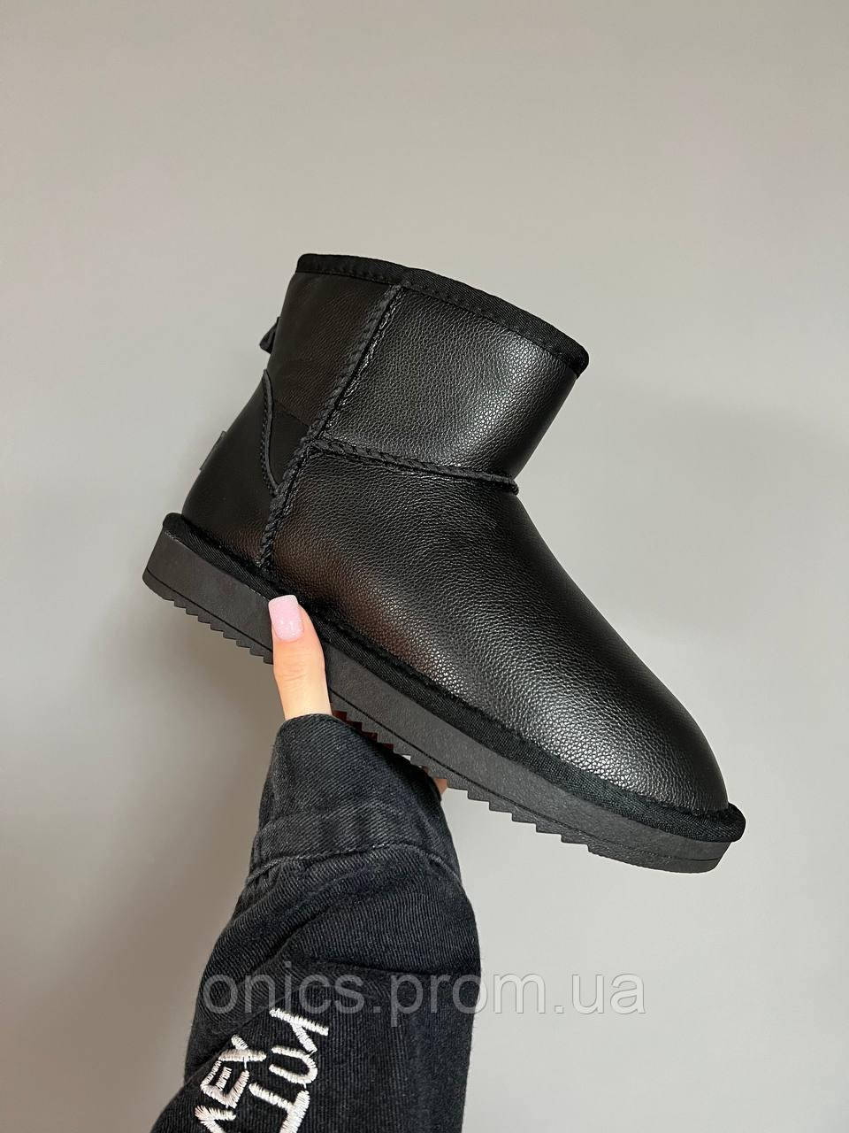 UGG Classic Black Leather Угги, ботинки, ботильйони хорошее качество хорошее качество Размер 40 - фото 2 - id-p2089967515