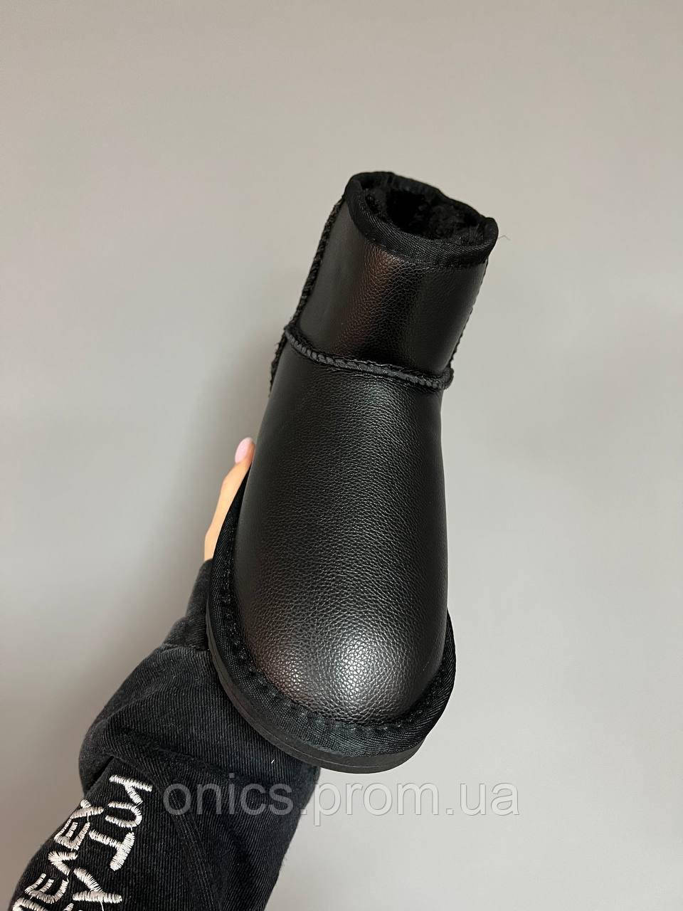 UGG Classic Black Leather Угги, ботинки, ботильйони хорошее качество хорошее качество Размер 40 - фото 4 - id-p2089967515