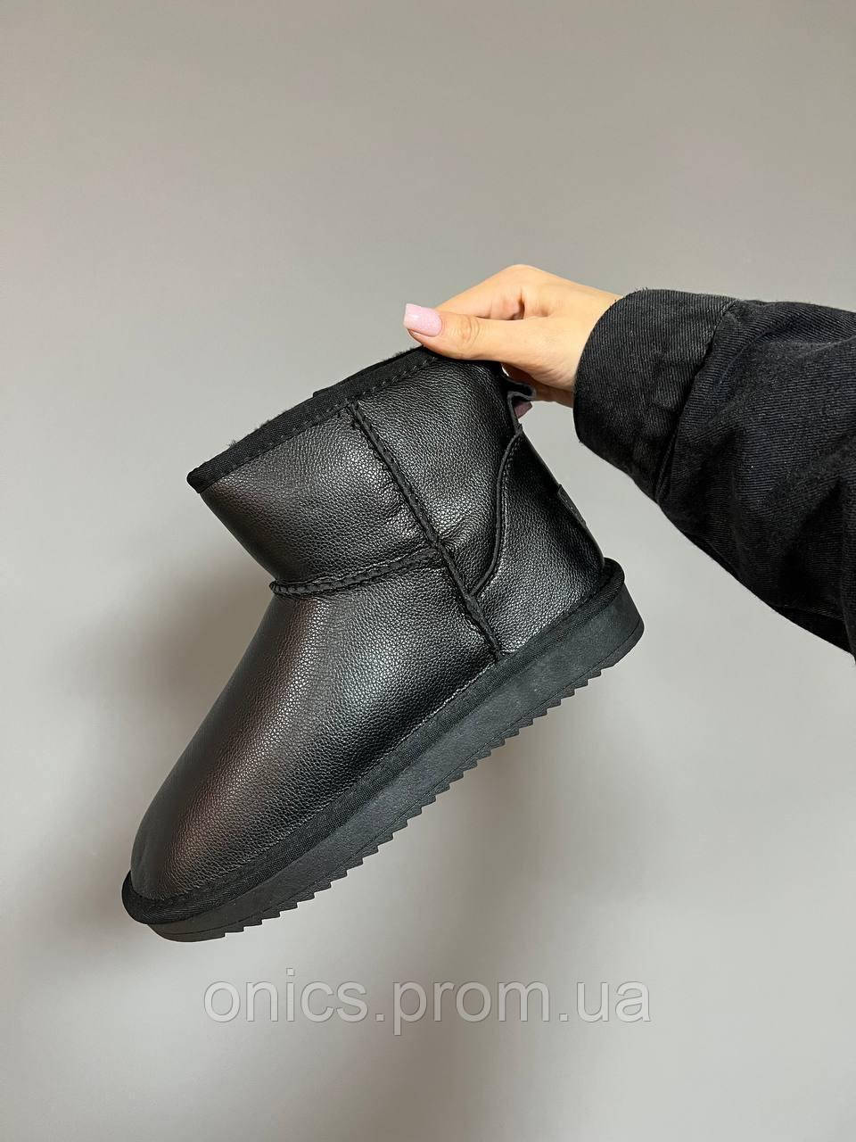 UGG Classic Black Leather Угги, ботинки, ботильйони хорошее качество хорошее качество Размер 40 - фото 5 - id-p2089967515