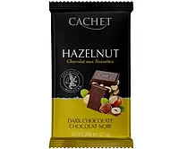 Бельгійський шоколад Cachet (Кашет) чорний 54% какао з фундуком