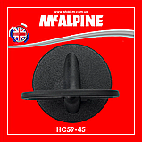 Корок для кухонної мийки з ручкою гумовий 45 мм HC59-45 McAlpine, фото 5