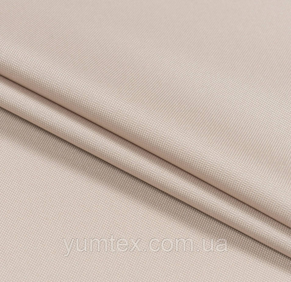 Тканина вулична оксфорд 215 бежевий оксфорд 600 d для тентів наметів гойдалки маркіз парасольок, фото 1