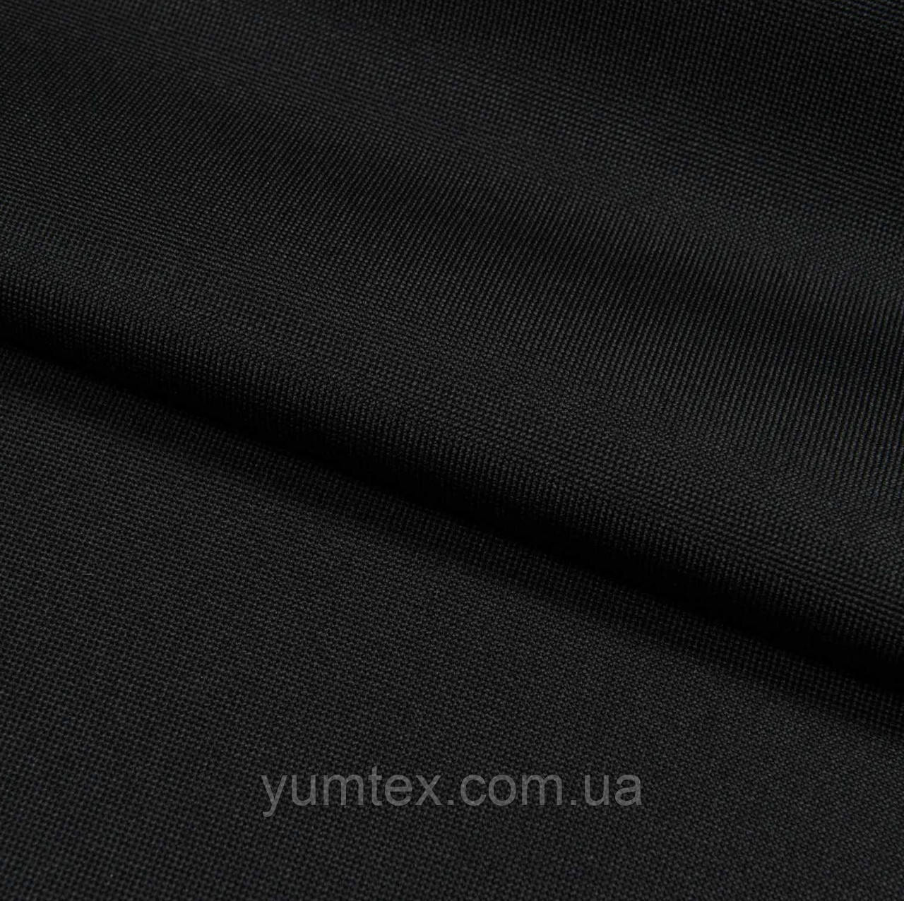 Тканина вулична оксфорд-600d PVC чорна для тентів наметів гойдалки маркіз парасольок розвантажувань бронежилетів, фото 1