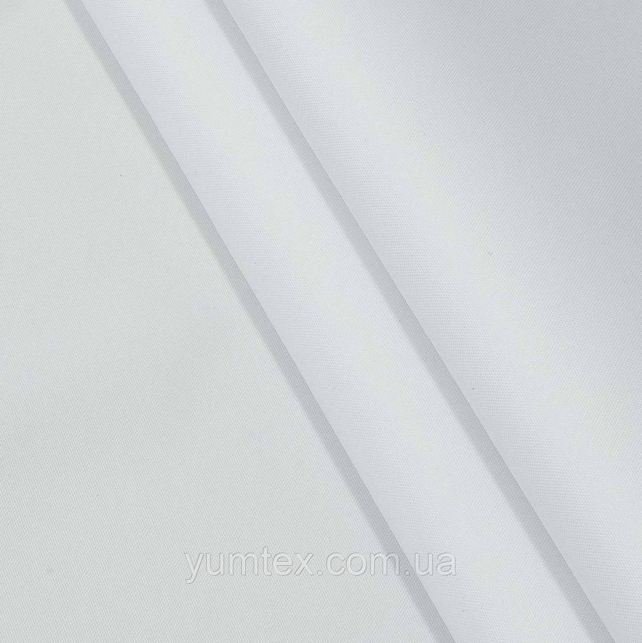 Тканина оксфорд 600 D PU оксфорд 215 білий вулична для штор тентів наметів гойдалки маркіз парасольок, фото 1