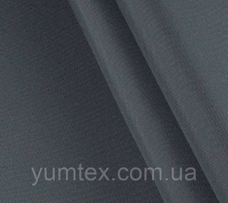 Тканина вулична оксфорд 215 темно-сірий для тентів наметів гойдалки маркіз парасольок, фото 1