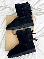 UGG Bailey Bow Black 1 Угги, ботинки, ботильйони хорошее качество хорошее качество Размер 41