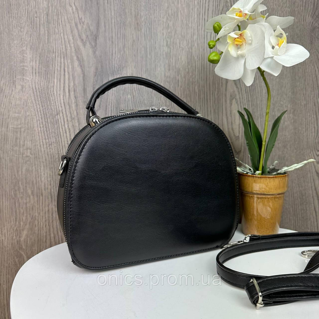 Женская замшевая сумка клатч на плечо стиль Майкл Корс черная, мини сумочка натуральная замша хорошее качество - фото 7 - id-p2090007899
