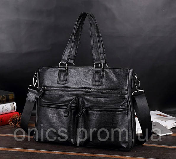 Стильный мужской портфель сумка хорошее качество - фото 2 - id-p2090008181