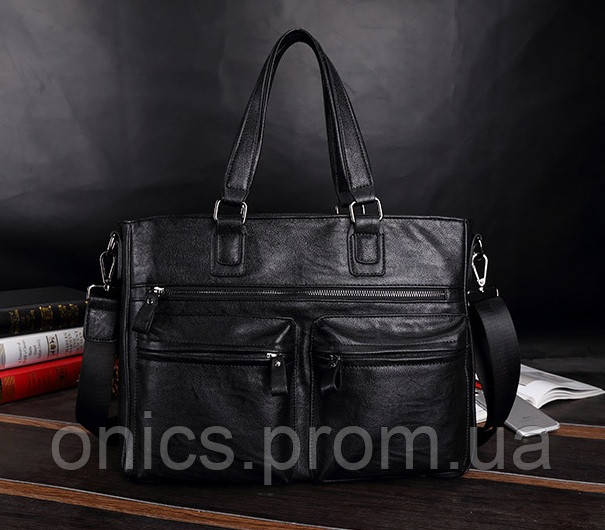 Стильный мужской портфель сумка хорошее качество - фото 3 - id-p2090008181