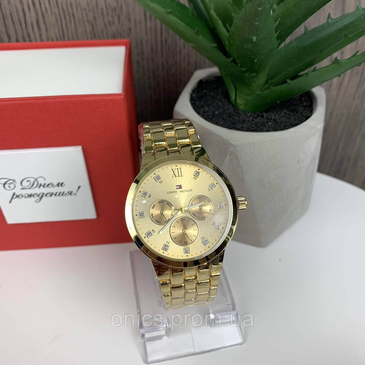 Качественные женские наручные часы Томми Халфайгер, металлические часы на руку Tommy Hilfiger хорошее - фото 4 - id-p2090008183