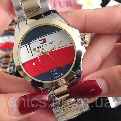 Модные женские наручные часы Tommy Hilfiger Золото-серебристый хорошее качество - фото 3 - id-p2090012250