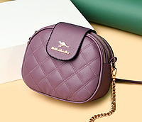 Женская мини сумочка клатч кенгуру, маленькая смука для девушек на плечо Фиолетовый хорошее качество