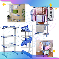 Складная сушилка для белья Garment Rack With Wheels GS227