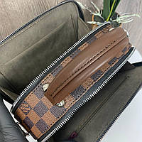 Женская мини сумочка клатч стиль Луи Витон Клетка хорошее качество