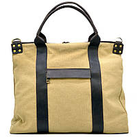 Универсальная сумка унисекс микс ткани канвас и кожи TARWA RC-1355-4lx хорошее качество
