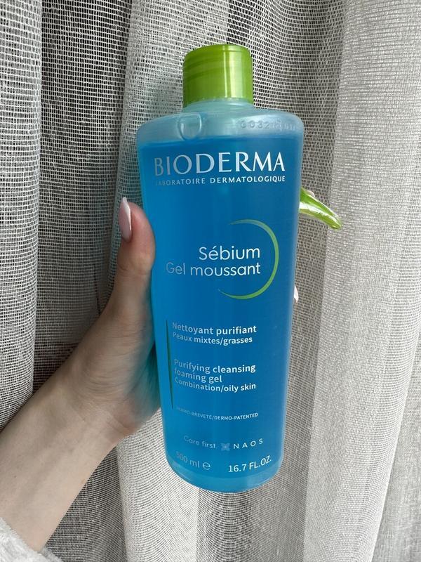 Гель для умывания Bioderma Sebium Moussant gel 500ml - фото 2 - id-p2090033633