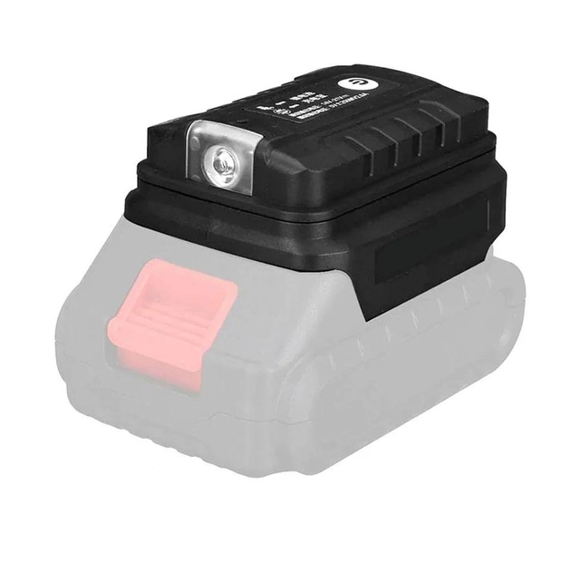 Адаптер модуль USB адаптер (powerbank 2 USB + ліхтар) до акб Makita, Revolt, Pro-CRAFT, Profi-Tec та ін.
