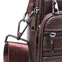 Практичная кожаная мужская сумка Vintage 20670 Коричневый хорошее качество